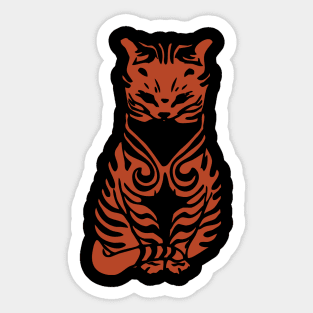 Flamed cat Sticker